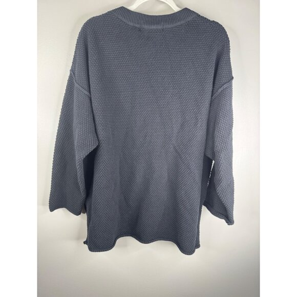 NEW Free People FP Beach Hailee Sweater Top & Pants Set Waffle Knit Size M Black - Picture 6 of 7